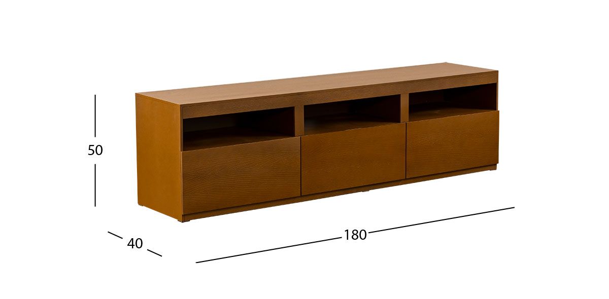 Mesa T.V. Toronto Life Nogal 180 cms