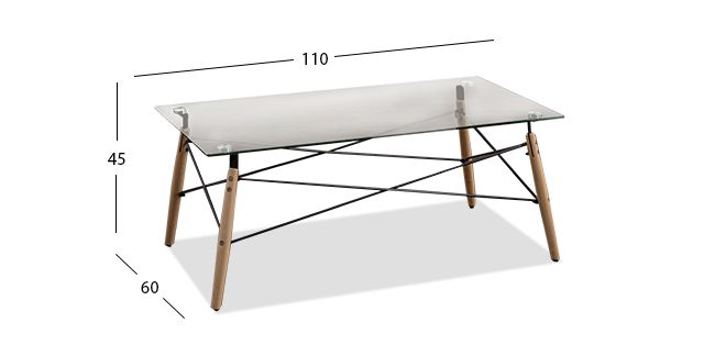 Mesa de Centro  Rectangular Atlas PL