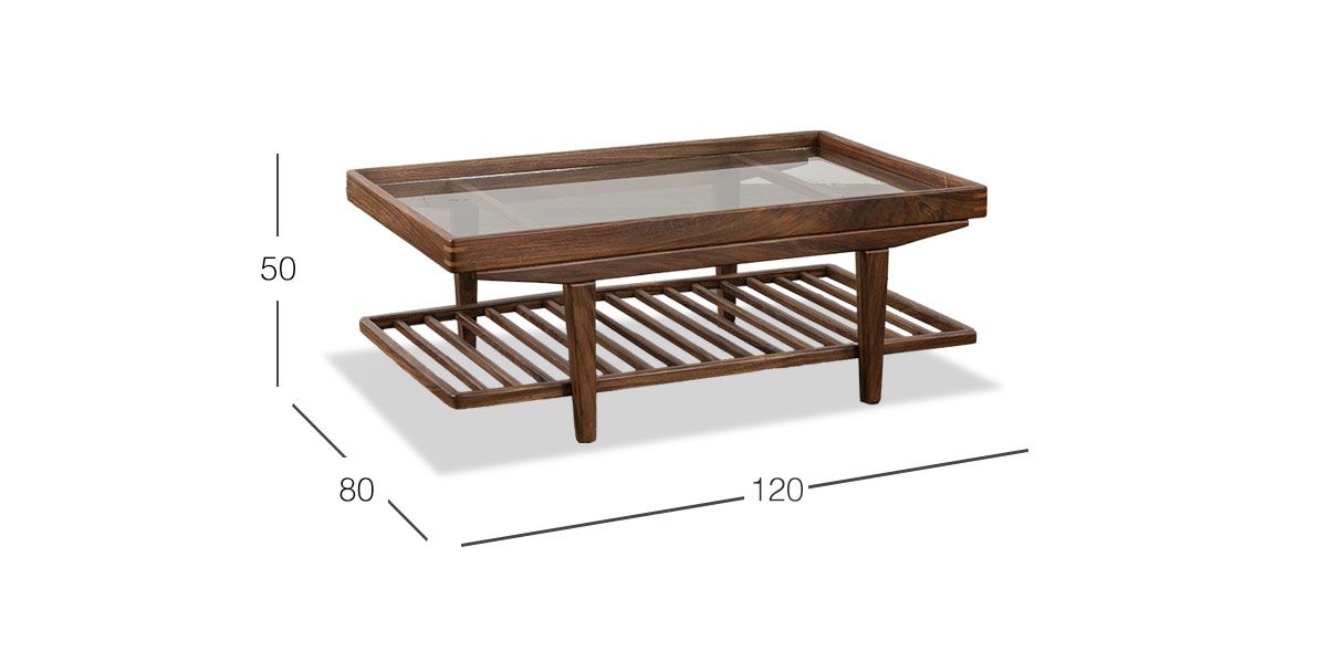 Mesa de Centro Rectangular Pech Café