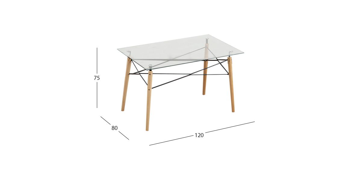 Mesa Comedor Rectangular Atlas PL