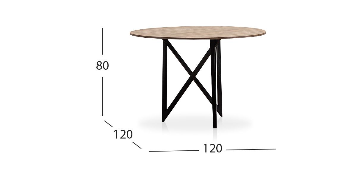 Mesa Comedor Redonda Nápoles Parota