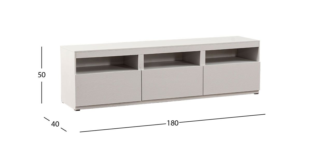 Mesa T.V. Toronto Life Blanco 180 cms