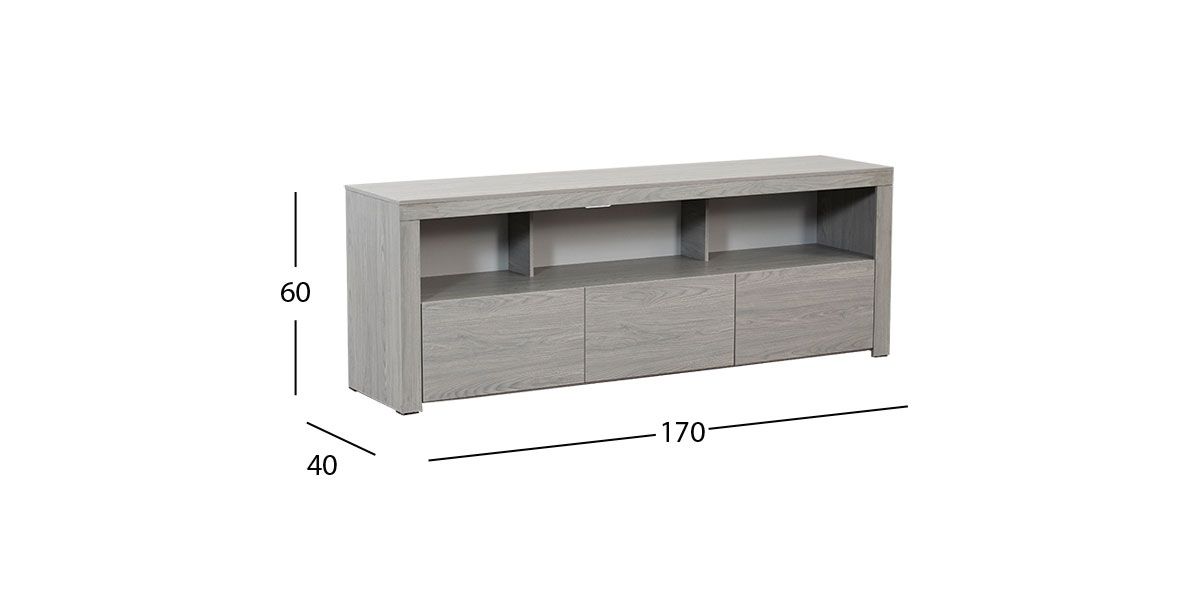 Mesa TV 170 Cm Marbella Gris