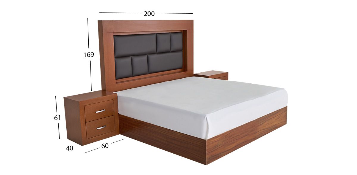 Recámara King Size Bali Avellana 3 Piezas