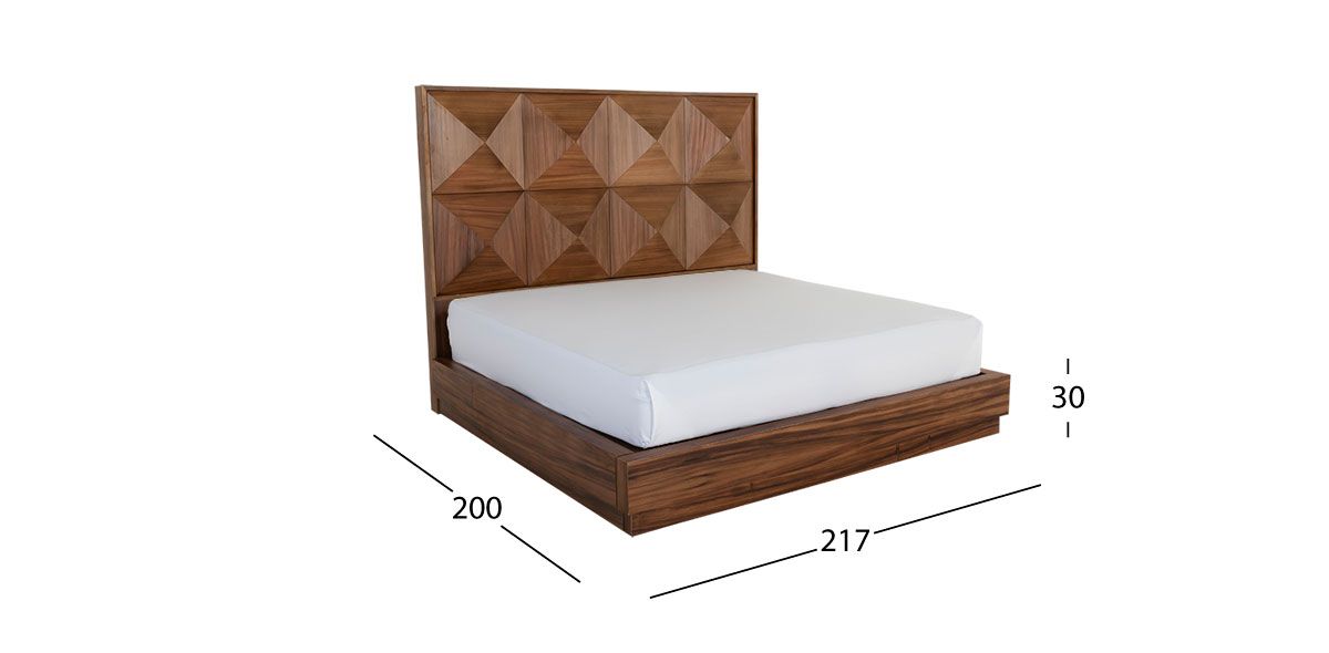 Base De Cama King Size Elyn Café