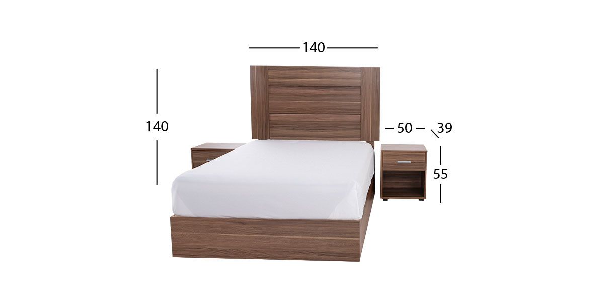 Recámara Matrimonial Rosetta Café 3 Piezas