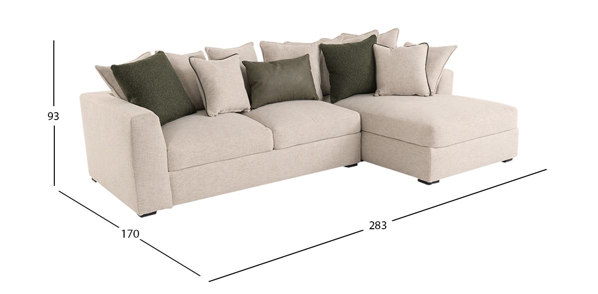 Sala Modular Derecha Piero CL Beige