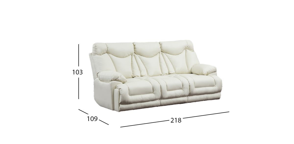 Sofá 3 Plazas Kralice Beige