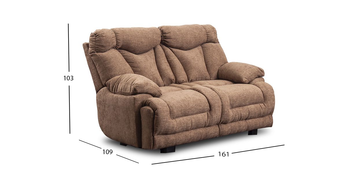 Sofá 2 Plazas Kralice Leonore Chocolate 