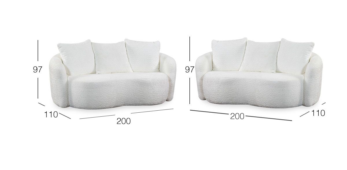 Sala Cornelia CL Blanco 2 Piezas