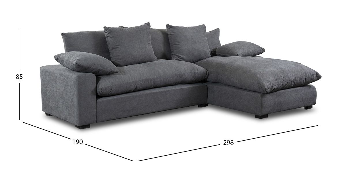 Sala Modular Derecha Cloud Gris