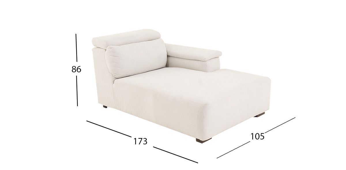 Sillón Largo Cloe CL Beige