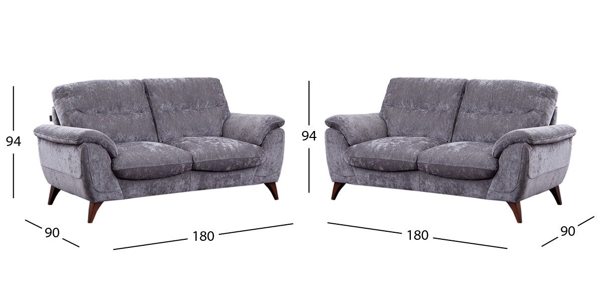 Sala Slash Gris Oxford (Boal) 2 Piezas 