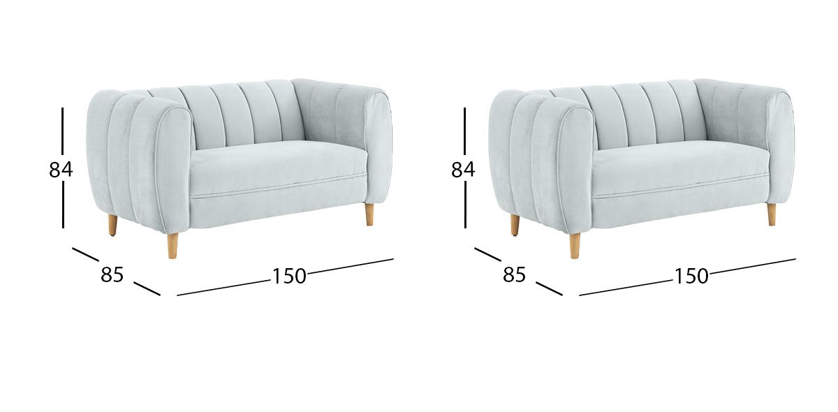 Sala Castell Plata 2 Piezas 