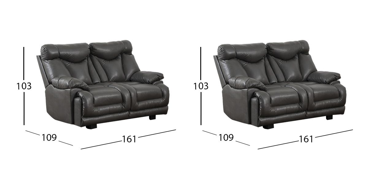 Sala Kralice Gris 2 Piezas