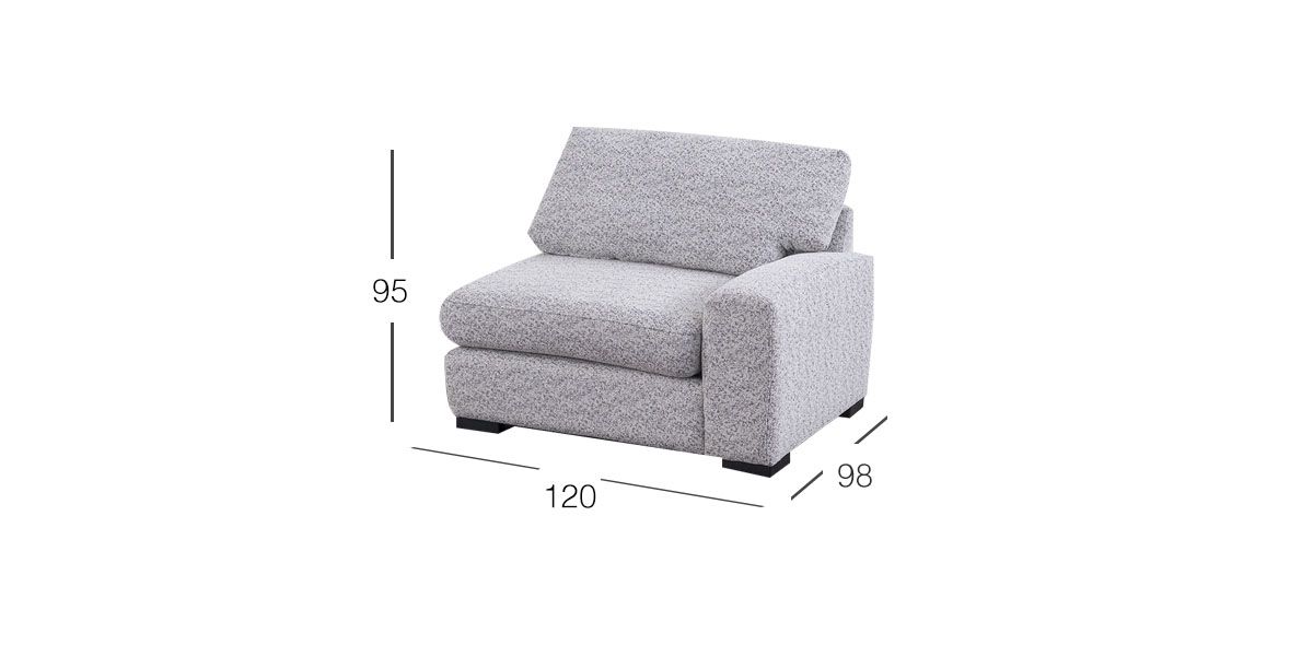 Sillón Con Brazo Creta Plus Moka