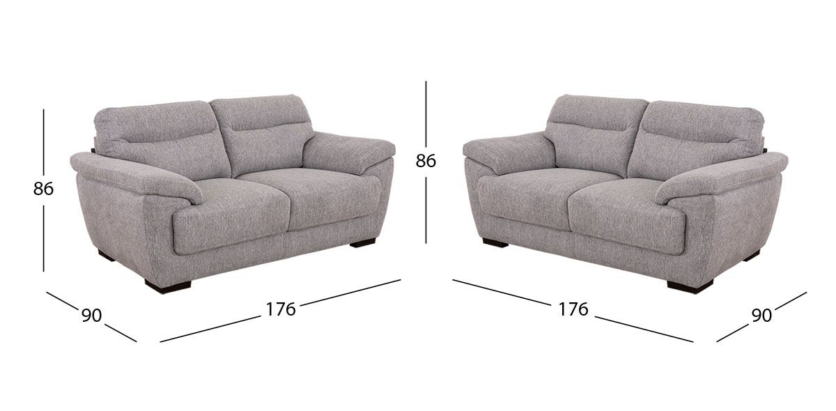 Sala Baldi Promo Gris (Boal) 2 Piezas 