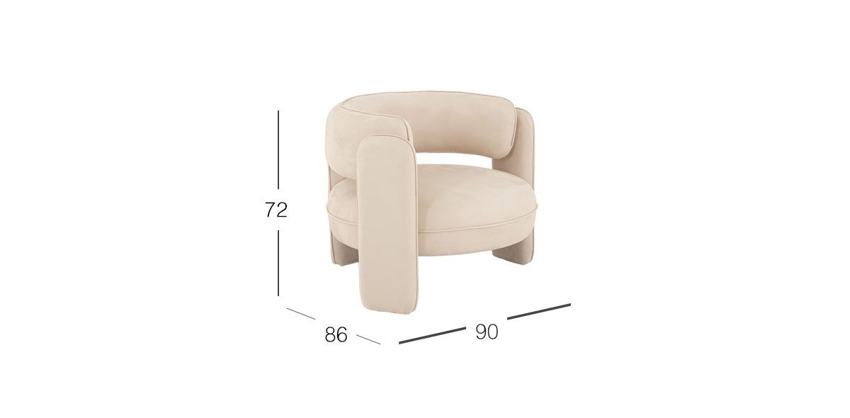 Sillón Ocasional Pivot CL Beige