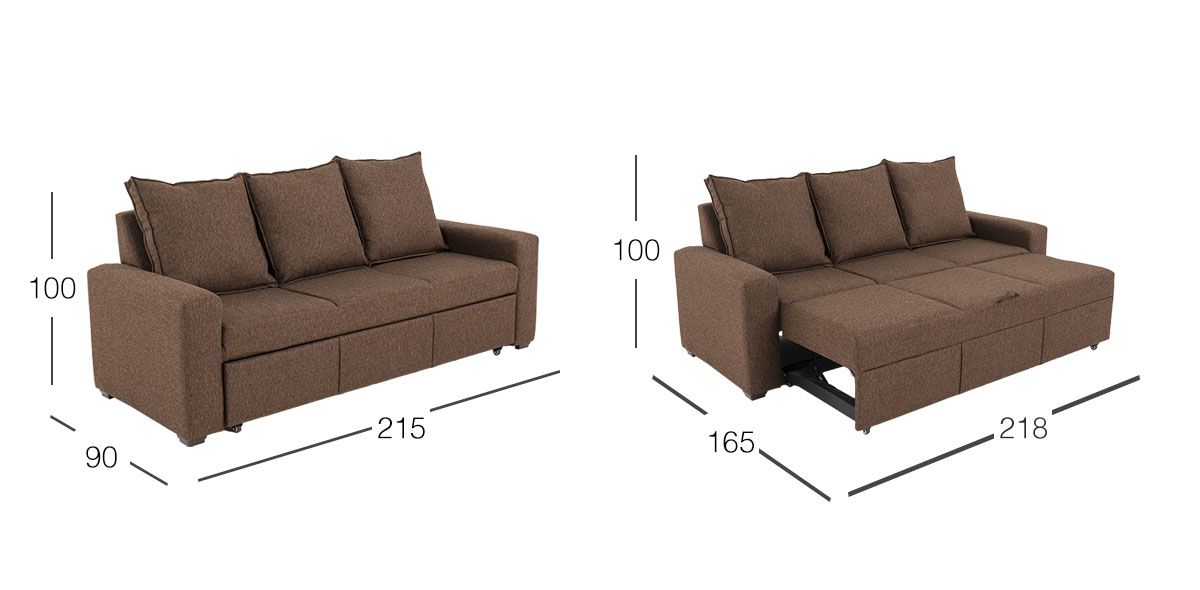 Sofá Cama  Toronto Café