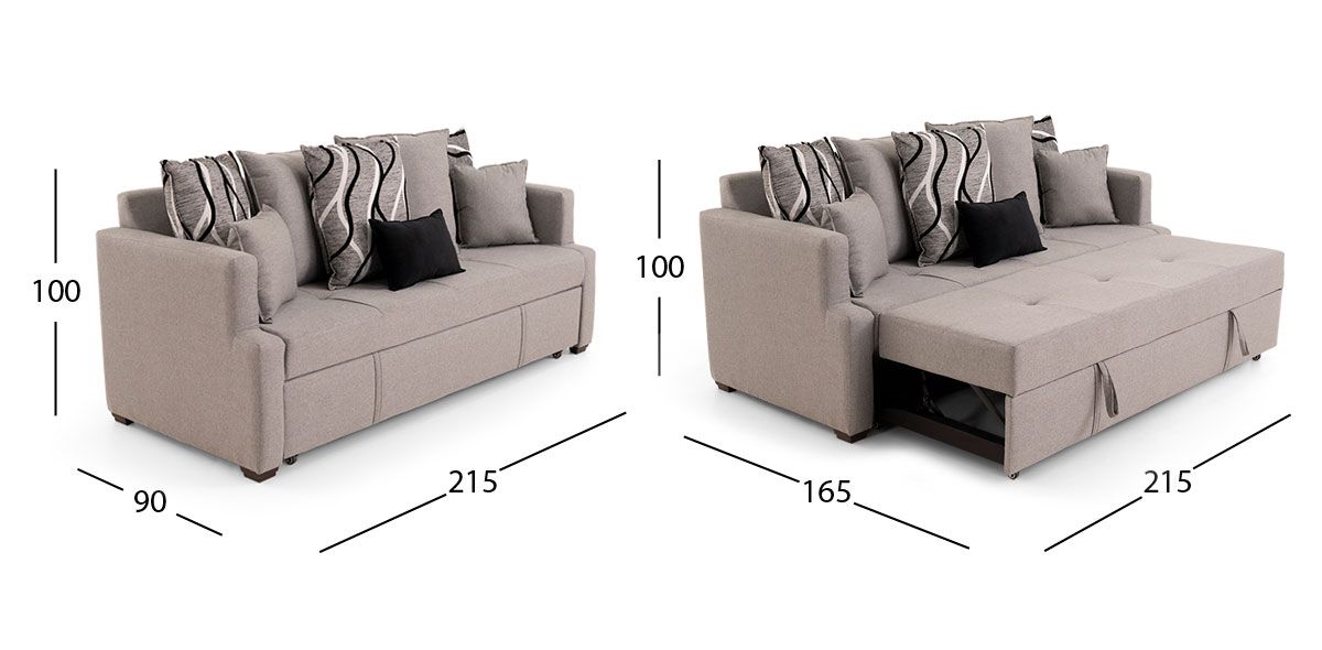 Sofá Cama Valencia Galp Gris